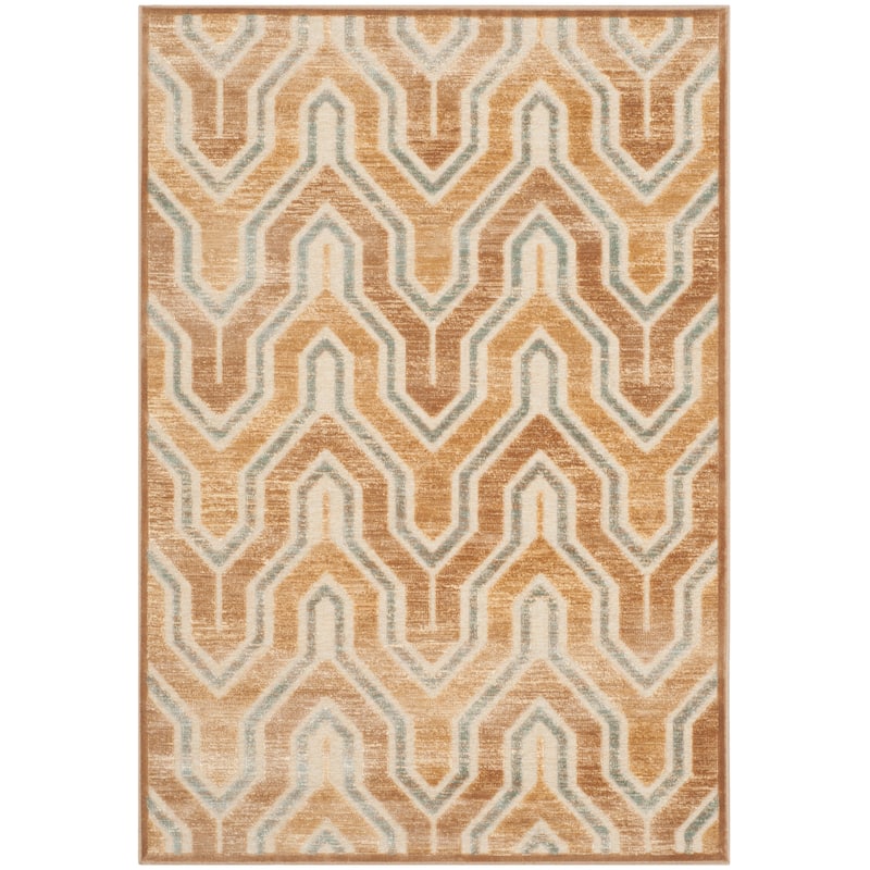 SAFAVIEH Paradise Kinneret Modern Viscose Rug - 4' x 5'7" - Taupe/Multi