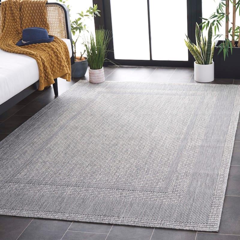 SAFAVIEH Beach House Iuliana Transitional Rug - 9' x 12' - Grey/Charcoal