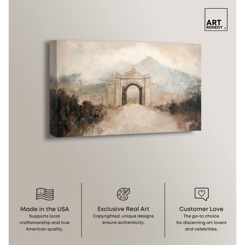 Stone Arch Canvas by Art Remedy, Gallery Wrapped