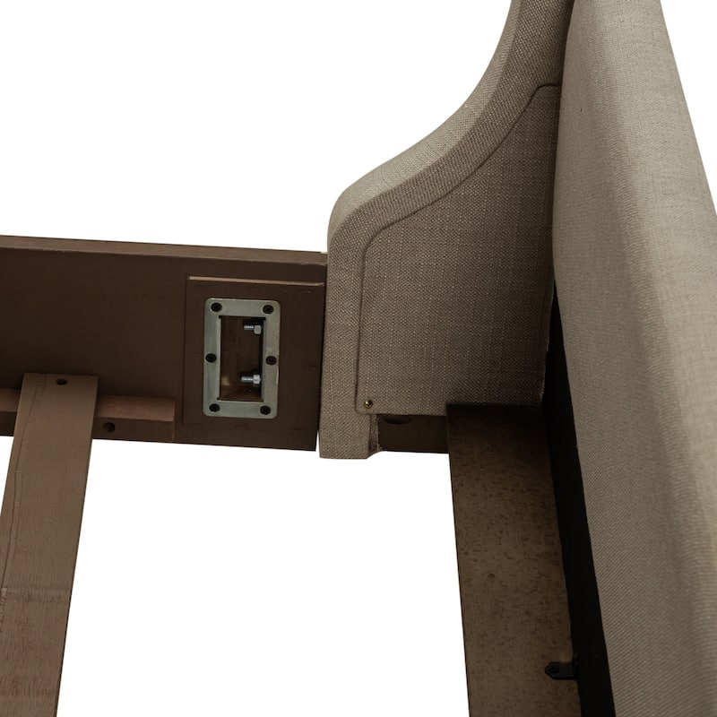 Americana Farmhouse Dusty Taupe Queen Shelter Bed