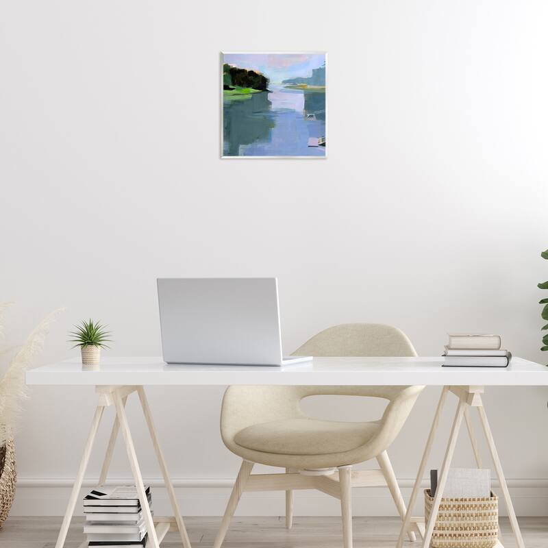 Stupell Water Reflection Abstract Wall Plaque Art Design By Kathleen Robbins