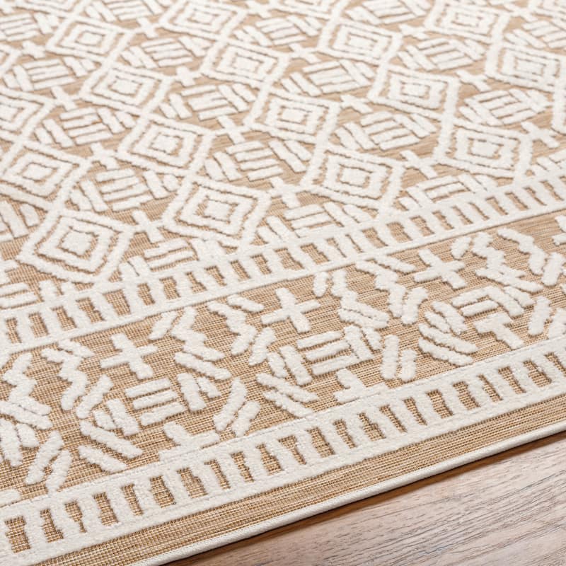 Livabliss Sorya Bohemian Diamond Indoor/ Outdoor Area Rug