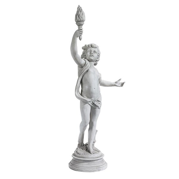 Design Toscano Lighting the Heavens Grande Cherub Statue: Right Arm Raised