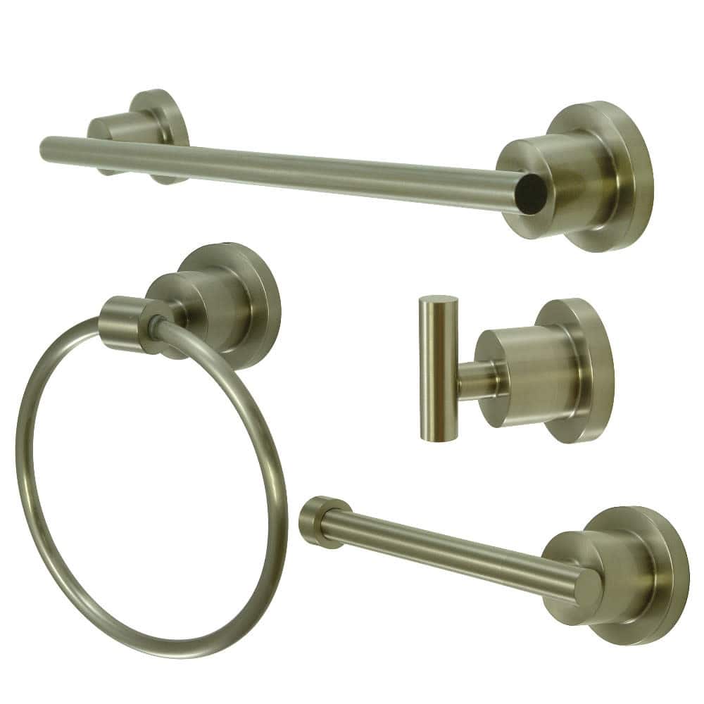 Kingston Brass Concord Bathroom Hardware Set - Includes 18" Towel Bar,