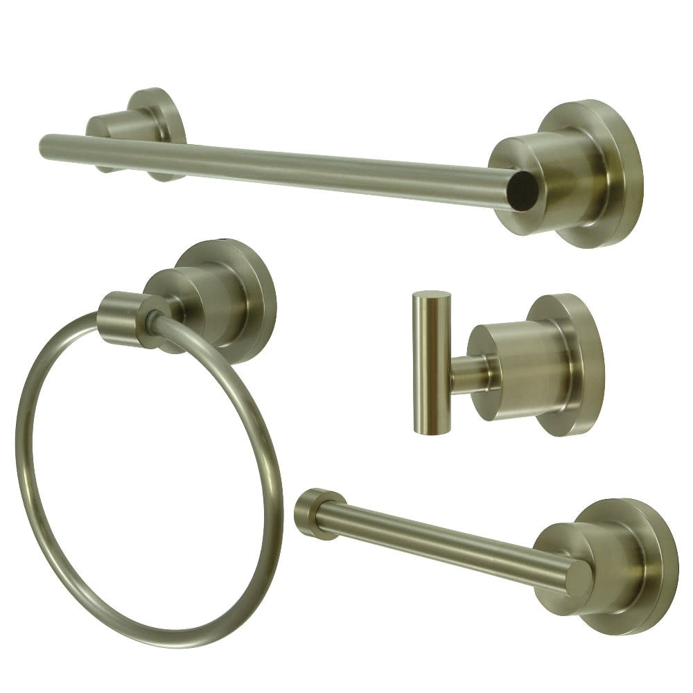 Kingston Brass Concord Bathroom Hardware Set - Includes 18" Towel Bar,