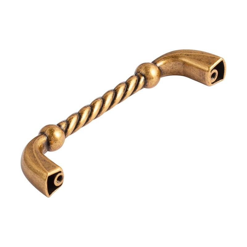 Utopia Alley Naples Cabinet Ring Metal Drawer Pull knob/Pull, Antique European Brass, knobs 1.48"/3.75"/5" center to center