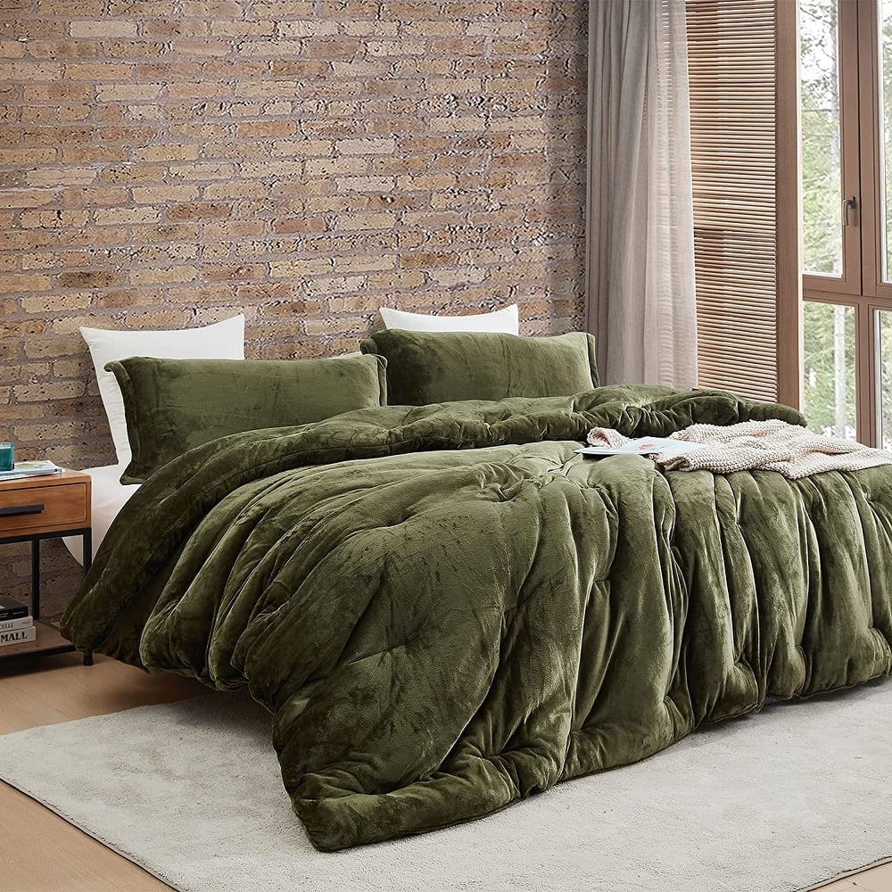 Thicker Than Thick® - Coma Inducer® Oversized Comforter Set - Standard Plush Filling - Winter Moss