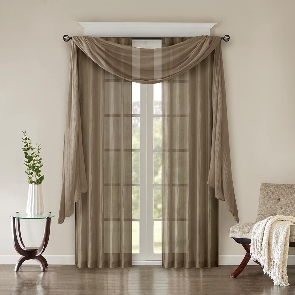 Solid Crushed Curtain Panel