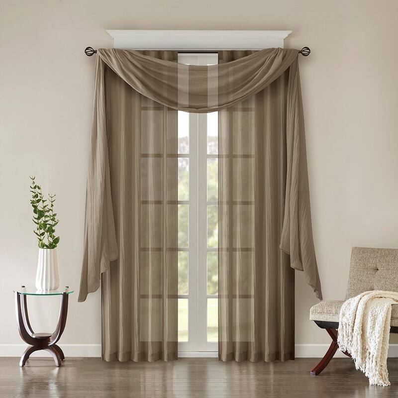 Solid Crushed Curtain Panel