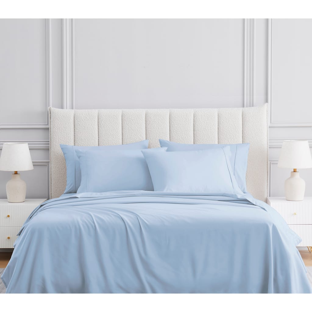 Hotel Lux 100% Pima 400TC Sheet Set King Blue