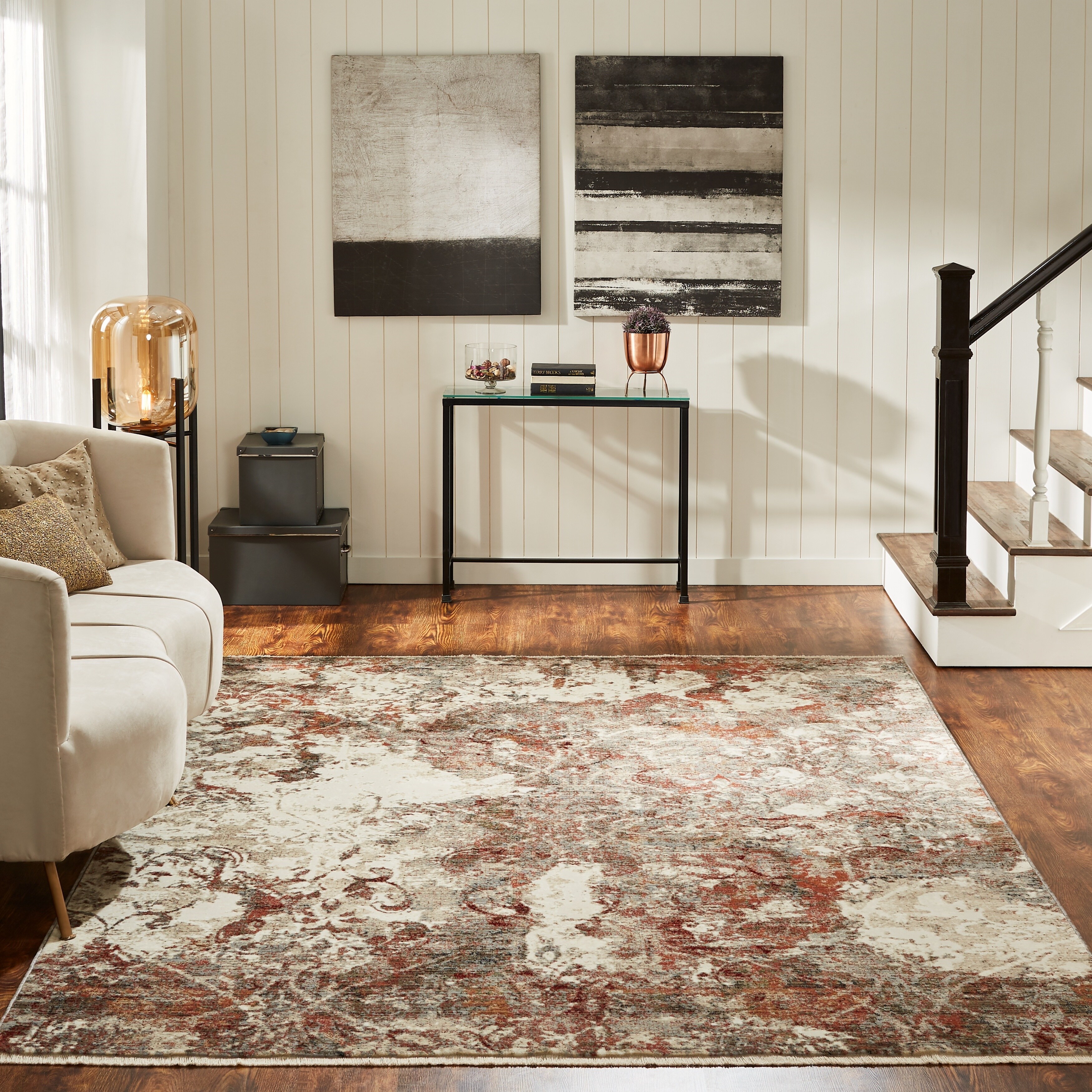 Aurora Abstract Area Rug Overstock 31586165
