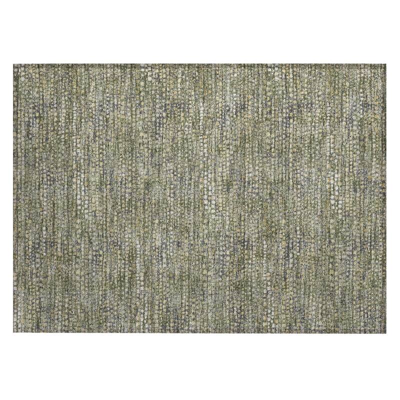 Machine Washable Indoor/ Outdoor Casual Kersey Chantille Rug
