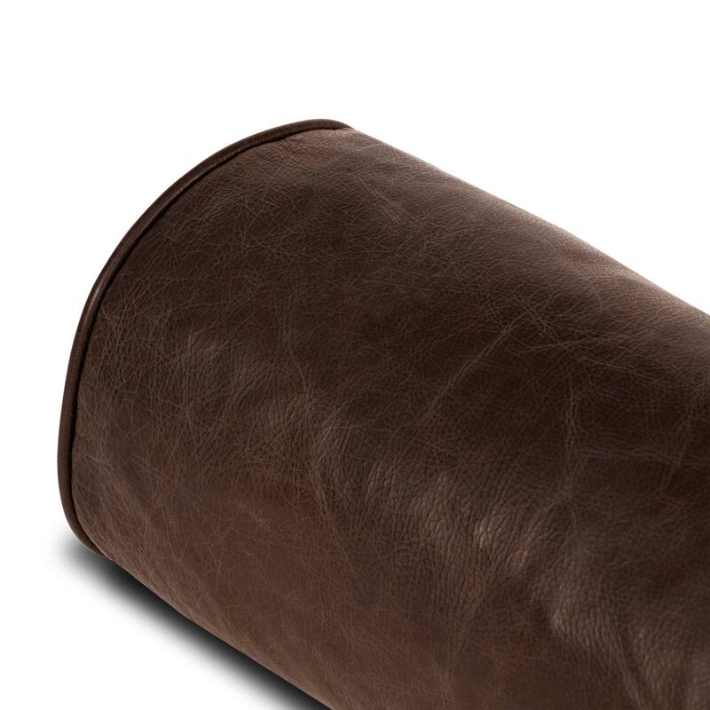 Poly and Bark Napa Leather Bolster Pillow (Set of 2)