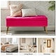 preview thumbnail 97 of 137, HULALA HOME Neptunus Modern 45.5" W Velvet Bedroom Storage Bench for End of Bed with Nailhead Trim