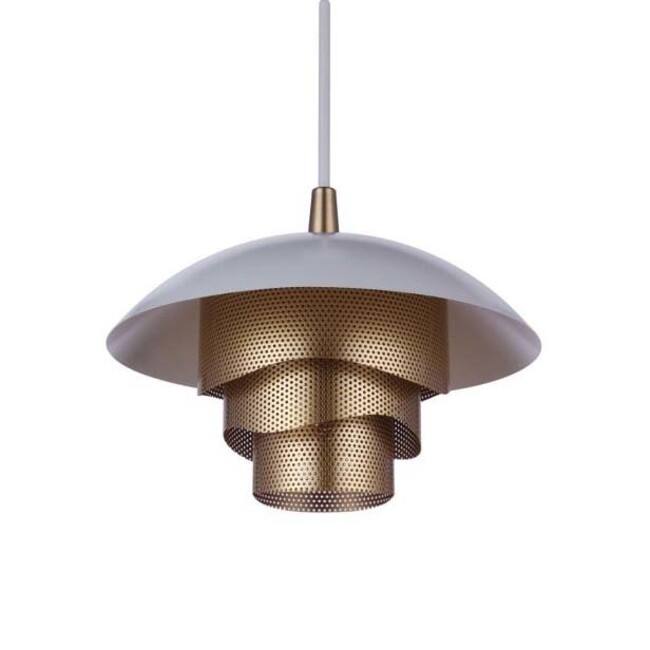 Craftmade P1010-LED Sculptural Statement Pendants 19" Wide LED Pendant - Matte White / Matte Gold