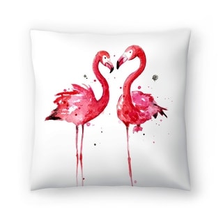 Pink Flamingos - Decorative Throw Pillow