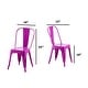 preview thumbnail 79 of 116, Industrial Metal 18 Inch Stackable Dining Chair Set
