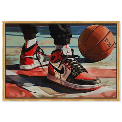Down at the Court Canvas by Art Remedy