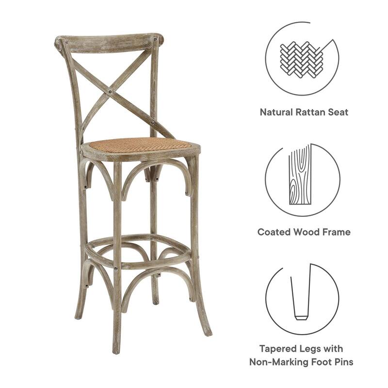 The Gray Barn Hidden Hill Elm Wood Barstool