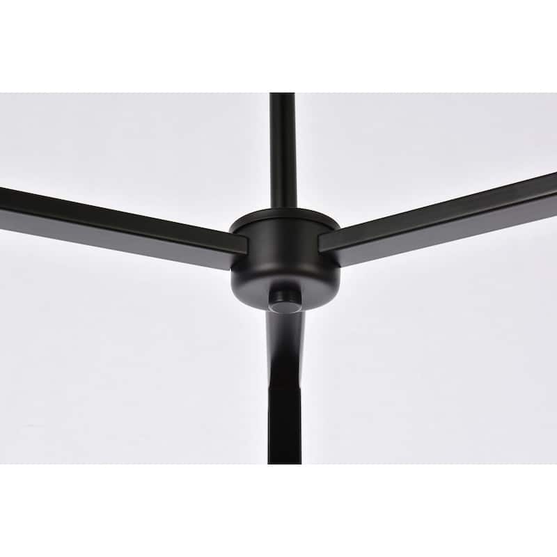 Viola 3 Light Pendant in black - 14 Inch