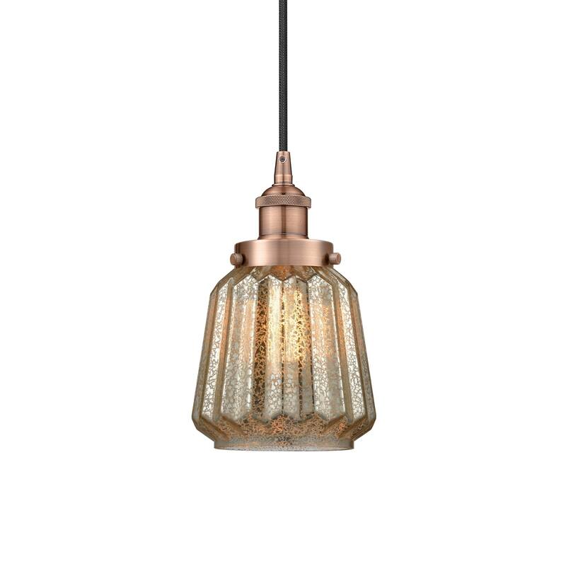 Innovations Lighting 616-1PH-12-7 Chatham Pendant Chatham 7" Wide Mini - Antique Copper / Mercury