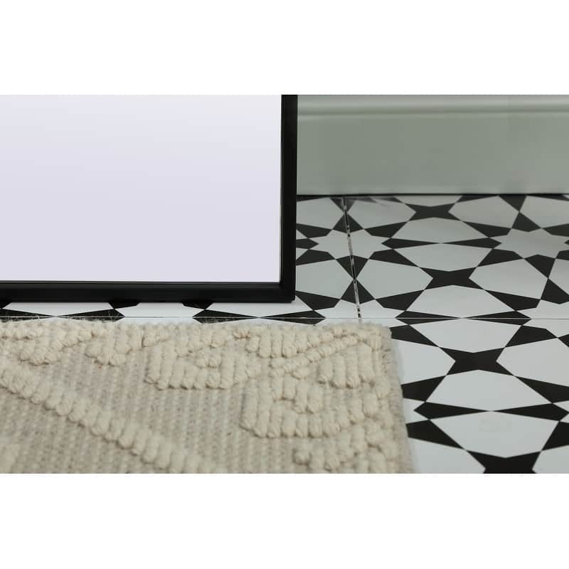 Indigo Home Metal Frame Arch Full Length Mirror 32x66 Inch