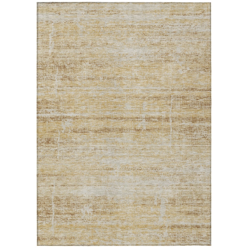 Machine Washable Indoor/ Outdoor Chantille Solid Ombre Rug