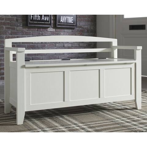Charvanna Vintage Casual Storage Bench - 46"W x 17"D x 27"H