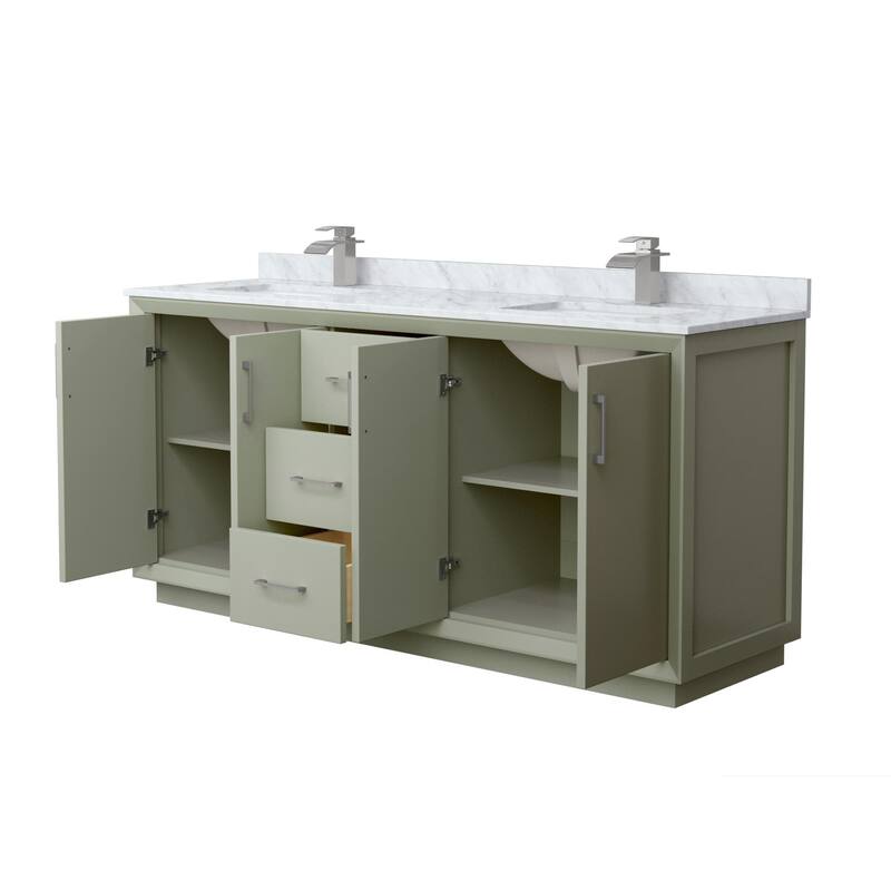 Wyndham Collection WCF414172D-NAT-UNSMXX Strada 72" Free Standing