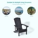preview thumbnail 28 of 76, Bonosuki Patio Faux Wood Adirondack Chair Weather Resistant-Set of 2