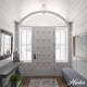 preview thumbnail 8 of 10, Hunter Belltown 3-Light Flush Mount Ceiling Light - Entry, Bedroom, Bath, Hallway - Transitional, Modern Farmhouse