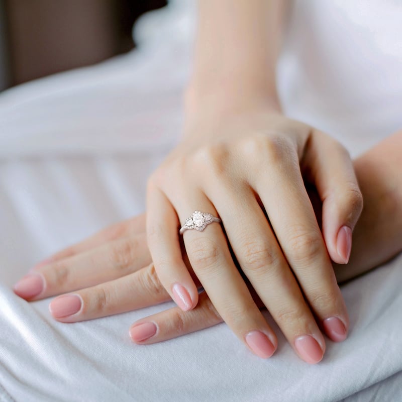 Miadora 1 1/2 - 1 3/4ct TDW 14k White Gold Engagement Ring