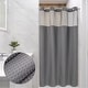 preview thumbnail 17 of 111, No Hook Waffle Weave Shower Curtain with Snap-in Liner