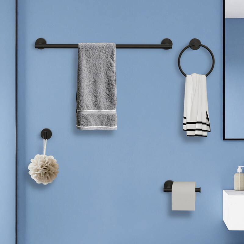 Topcraft Wall Mounted Stainless Steel Bathroom 8 Piece Hardware Set