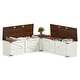 preview thumbnail 20 of 20, Moasis L-Shaped Corner Bench Seating with Wooden Storage Chest and Hidden Storage