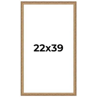 22x39 Frame Red Solid Wood Picture Frame Width 1.75 Inches | Interior Frame Depth 1 13/16 Inches