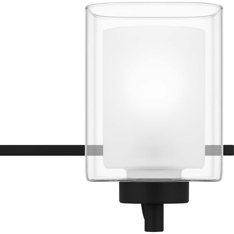 Kolt 4-Light Matte Black Vanity Light