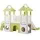preview thumbnail 12 of 15, 8 in 1 Toddler Climber and Slide Set with Basketball Hoop for Babies