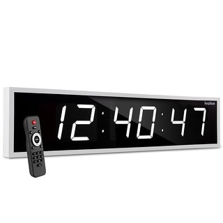 Ivation Large Digital Wall Clock, LED Display W/Timer - On Sale - Bed ...