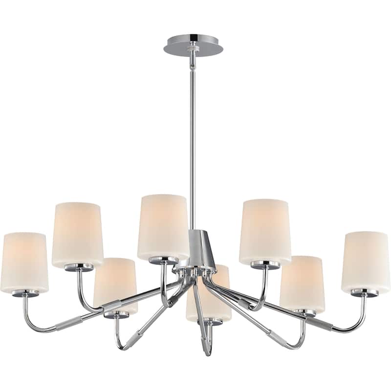 Maxim 12698WT Durham 8 Light 35" Wide Chandelier - Polished Chrome