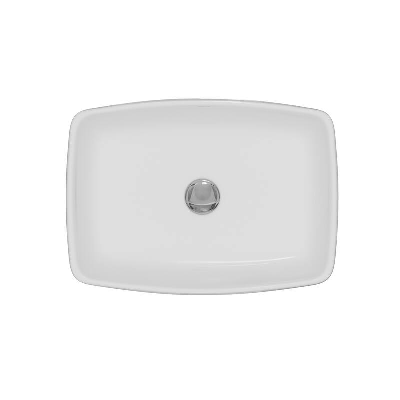 Karran Valera 19" Vitreous China Vessel Bathroom Sink in White