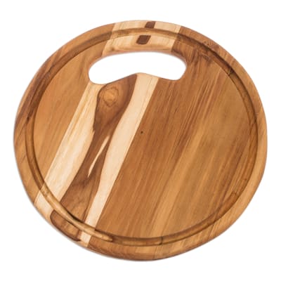 Novica Handmade Tastes Like Home Teak Cutting Board