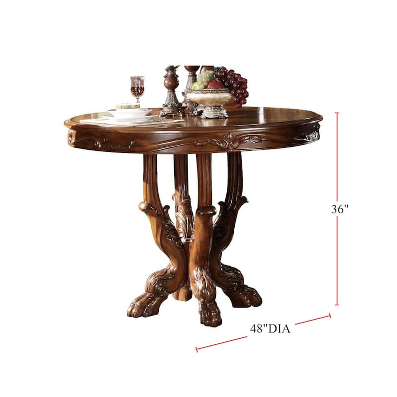 Round Counter Height Dining Table in Cherry Oak - Cherry Oak