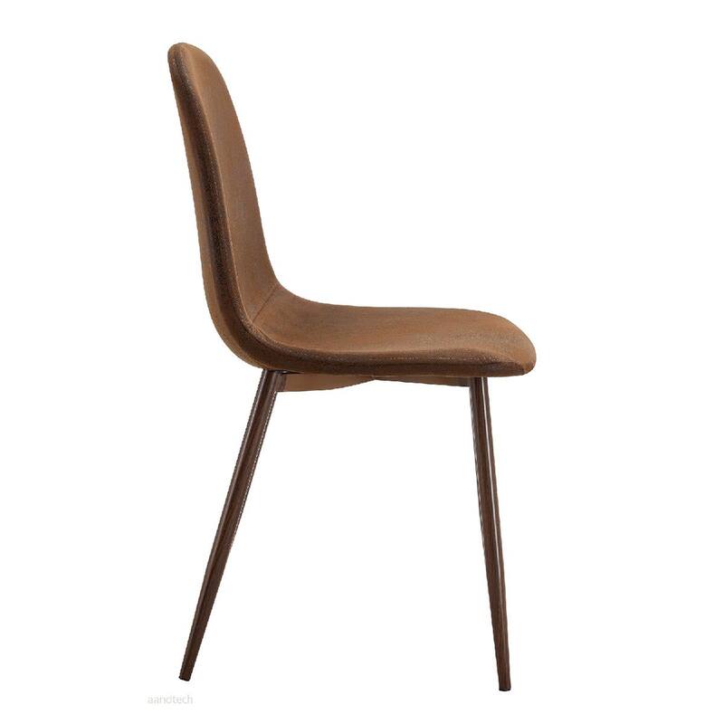 4PCS Metal Fabric Dining Chair