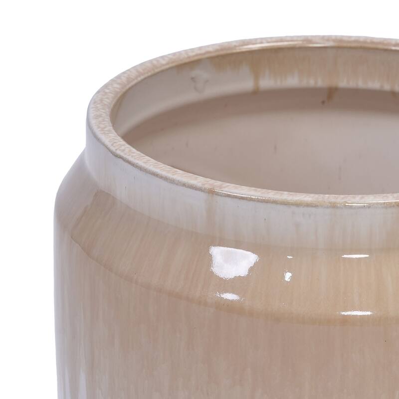 Elegant Ombre Glaze Non-Porous Ceramic Planters Pot for Aquatic Plants