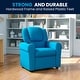 preview thumbnail 104 of 189, Contemporary Kids Recliner with Cup Holder and Headrest - 24"W x 21.5" - 36.5"D x 27"H Turquoise Vinyl