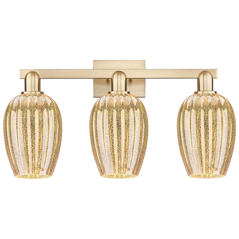 Innovations Lighting Downtown Urban - Preston - 3 Light 26" Flute Shade Bath Vanity Light