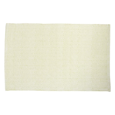 Diamond Jacquard Placemat Set of 6 - Light Green - Set of 6