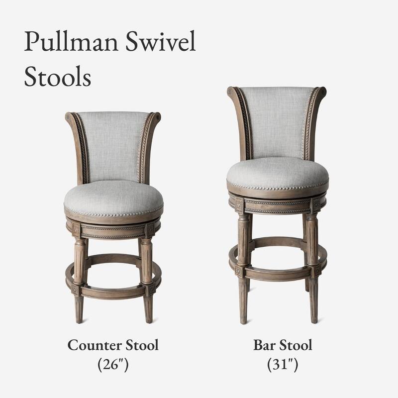 Maven Lane 31" Pullman Swivel Bar Height Kitchen Stool