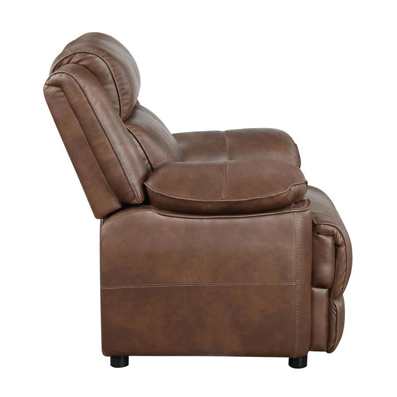 Worthington Dark Brown Upholstered 3-Piece Sofa Set